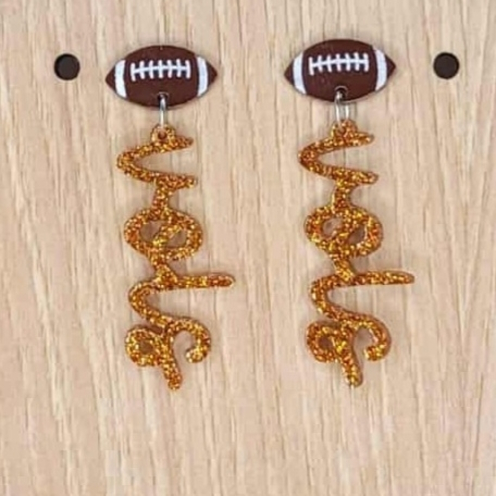 Football Dangle VOLS earrings